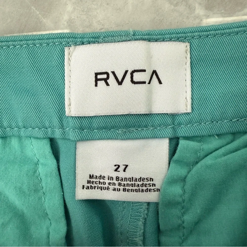 Women’s RVCA Weekend Stretch Mid-Rise Straight Leg Pant Pockets Size 27 - Picture 10 of 16